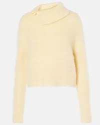 Jacquemus Pullover Marina in misto lana e mohair Giallo