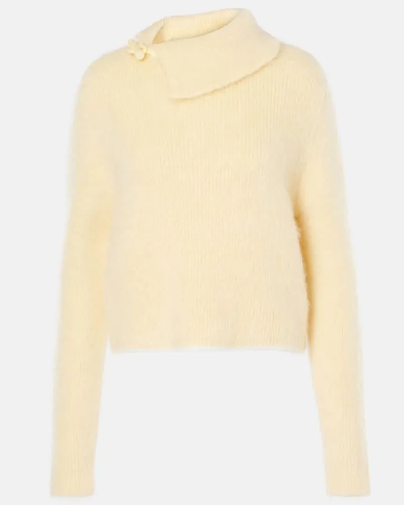 Jacquemus Pullover Marina in misto mohair Giallo