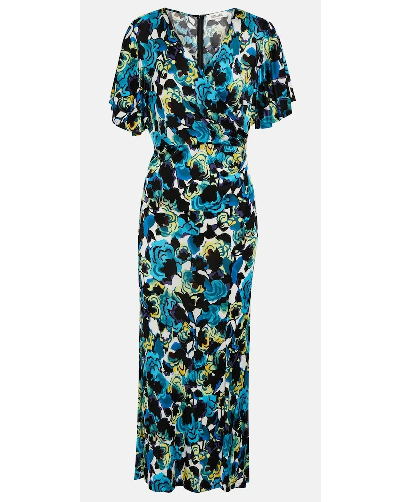 Diane von Furstenberg Abito midi Zetna in jersey con stampa Multicolore