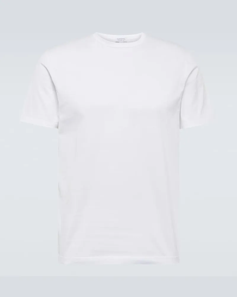 Sunspel T-shirt Classic in cotone Bianco