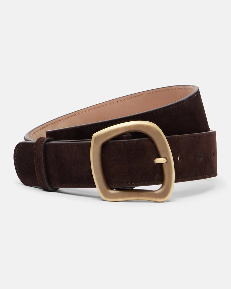 Gabriela Hearst Cintura Simone in suede Marrone