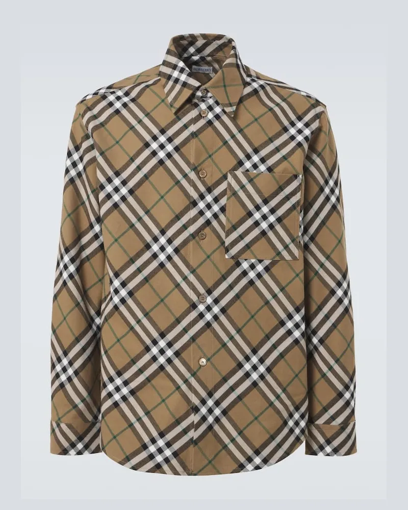Burberry Camicia Burberry Check in cotone Beige