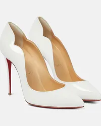 Christian Louboutin Pumps Hot Chick 100 in vernice Bianco