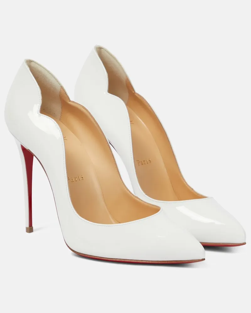 Christian Louboutin Pumps Hot Chick 100 in vernice Bianco
