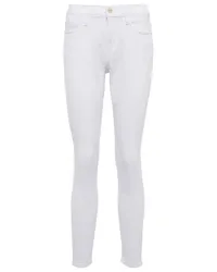 Frame Denim Pantaloni Le High Skinny in misto cotone Bianco