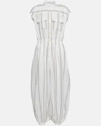 Loro Piana Jumpsuit Leena in lino Bianco