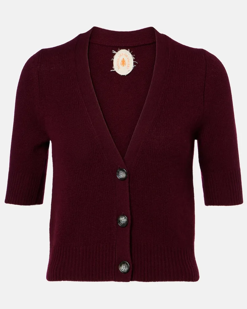 Jardin des Orangers Cardigan in cashmere Borgogna