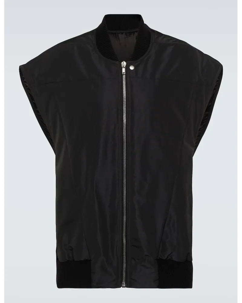 Rick Owens Gilet Jumbo di jeans Nero
