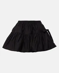 Alaïa Alaïa Minigonna Deesser in cotone Nero