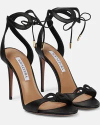 Aquazzura Sandali Tessa 105 in pelle Nero