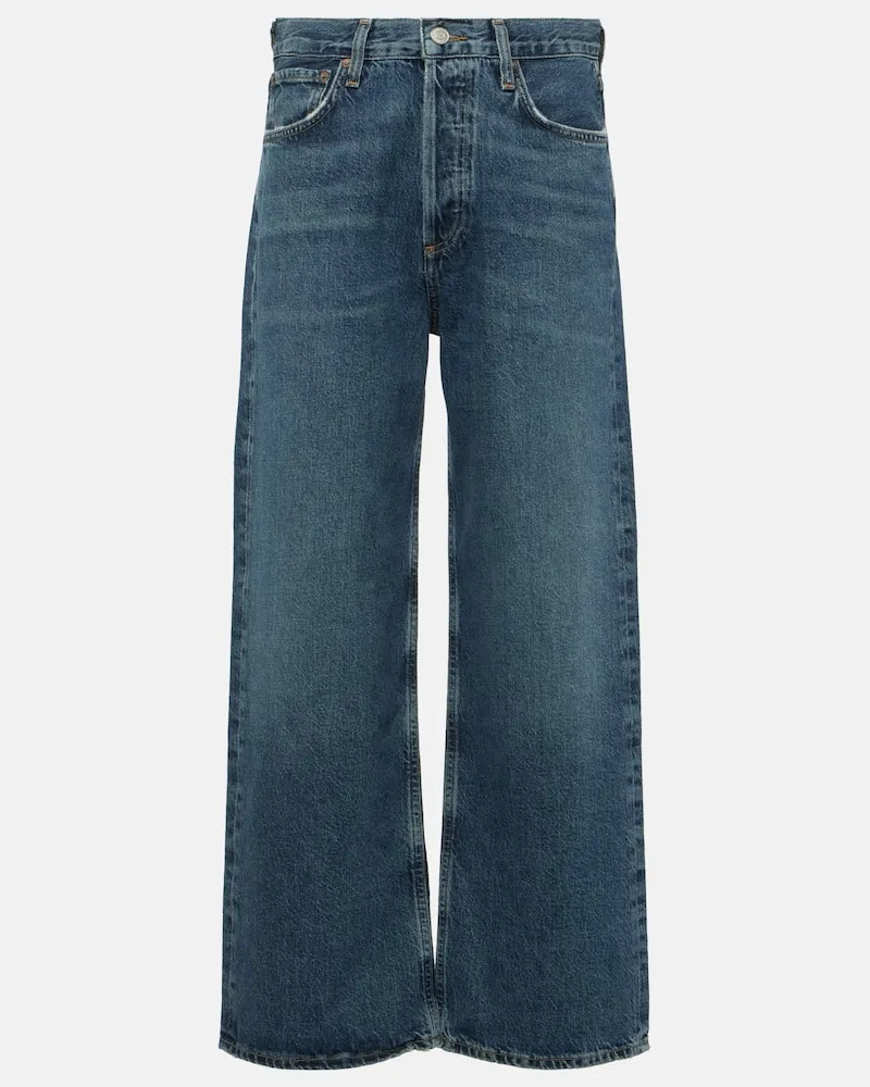 AGOLDE Jeans regular Ren a vita alta Blu