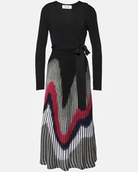 Diane von Furstenberg Abito midi Reiko in maglia Multicolore