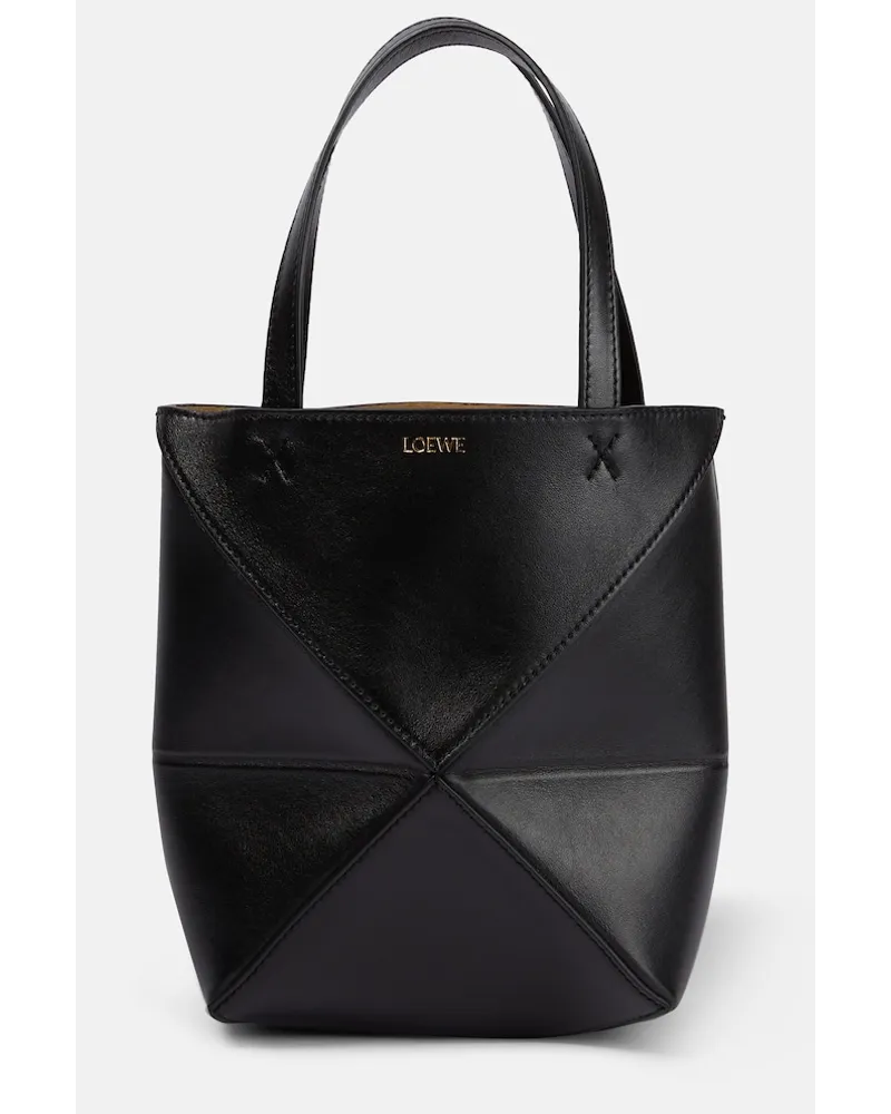 Loewe Borsa Puzzle Fold Mini in pelle Nero