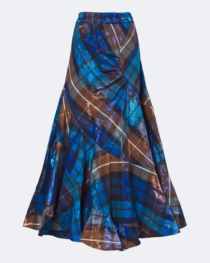Vivienne Westwood Gonna lunga a quadri Blu