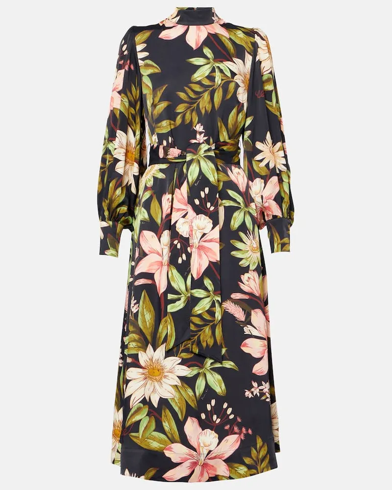 FARM Rio Abito midi con stampa floreale Multicolore
