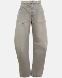 ATTICO Jeans oversize a vita media Grigio