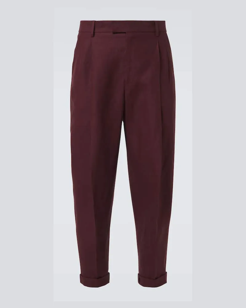 Dolce & Gabbana Pantaloni in lino Marrone