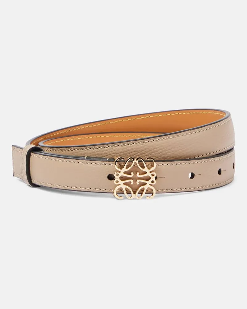 Loewe Cintura Anagram in pelle Beige