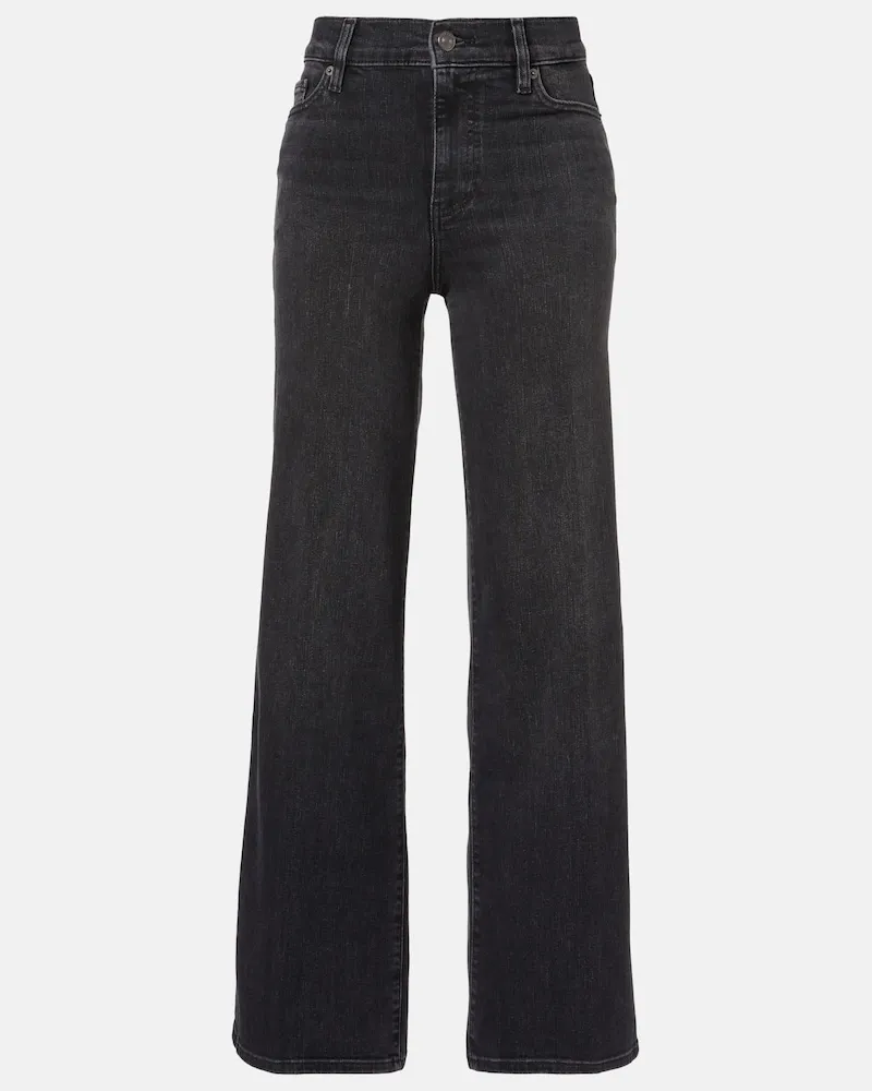 Frame Denim Jeans Le Slim Palazzo a gamba larga Nero