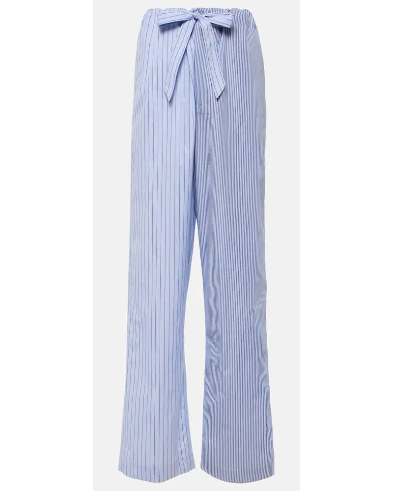 Maison Margiela Pantaloni regular in cotone Blu