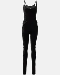 Rick Owens Lilies - Jumpsuit Zephyr in velluto Nero