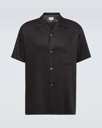 Maison Margiela Camicia bowling in twill Nero