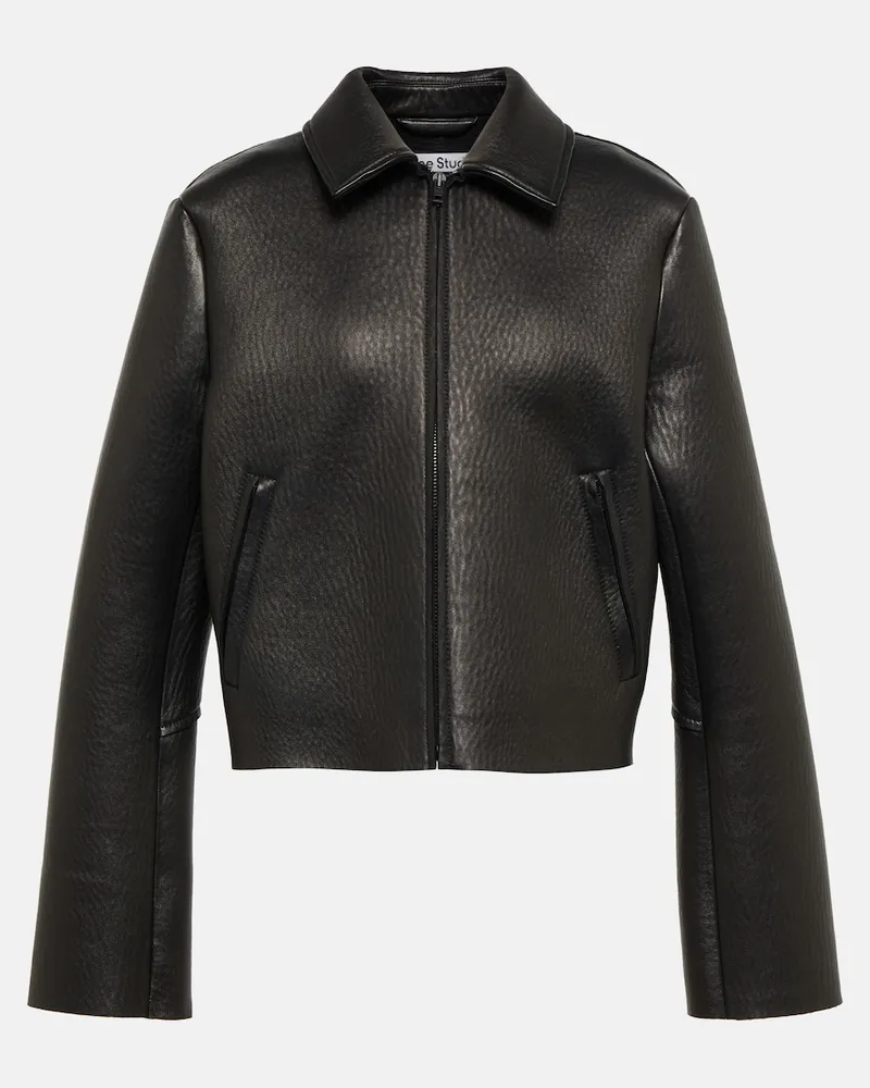 Acne Studios Giacca in pelle Nero