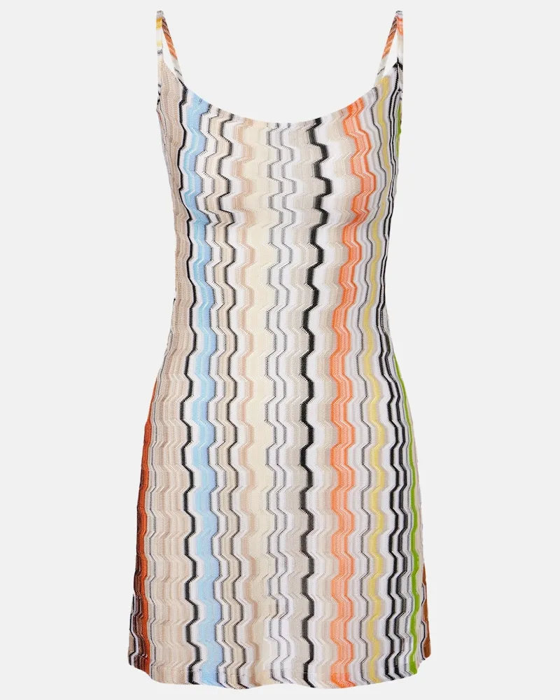 Missoni Abito corto a zig-zag Multicolore