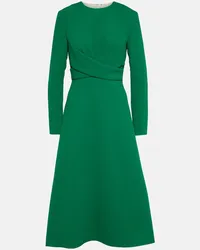 EMILIA WICKSTEAD Abito midi Elta in crêpe Verde