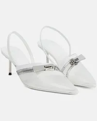 COPERNI Pumps slingback Clear Zip in PVC Bianco