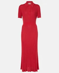 Gabriela Hearst Abito midi Amor in seta e cashmere Rosso