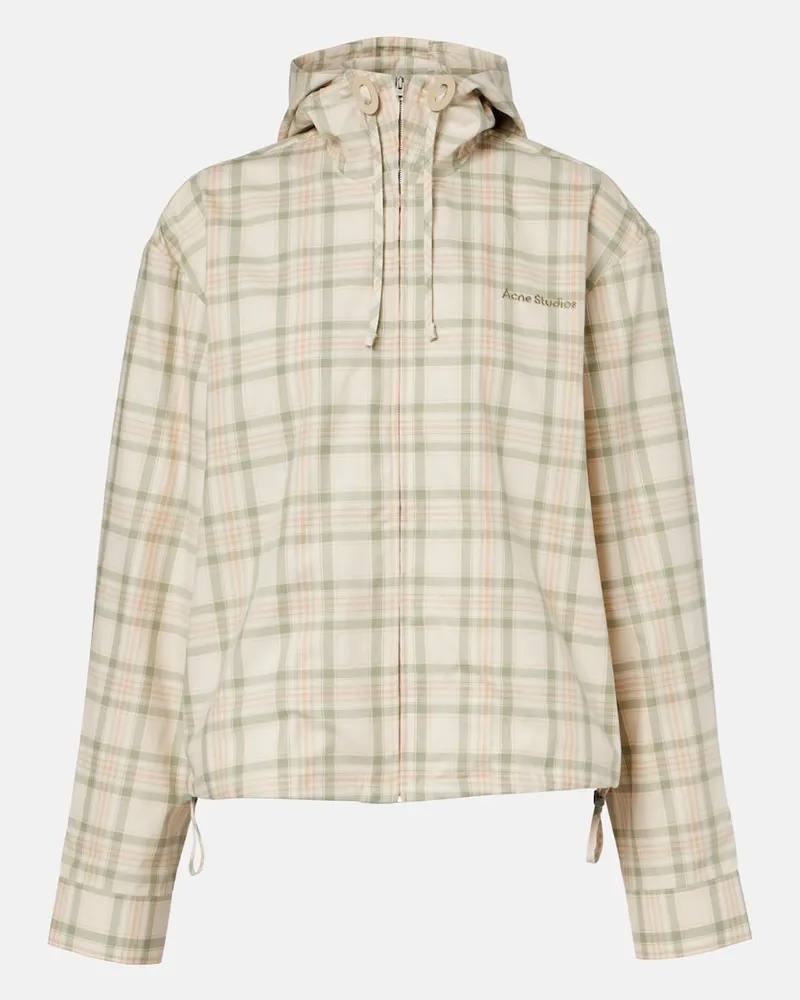 Acne Studios Giacca in cotone a quadri Multicolore