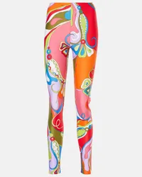 Emilio Pucci Leggings Orchidee Multicolore