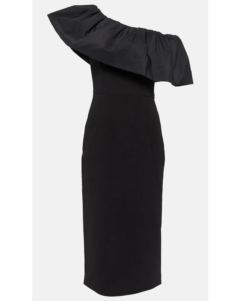 Rebecca Vallance Abito midi After Hours in crÃªpe Nero