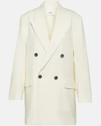 AMI Paris Blazer in lana Bianco