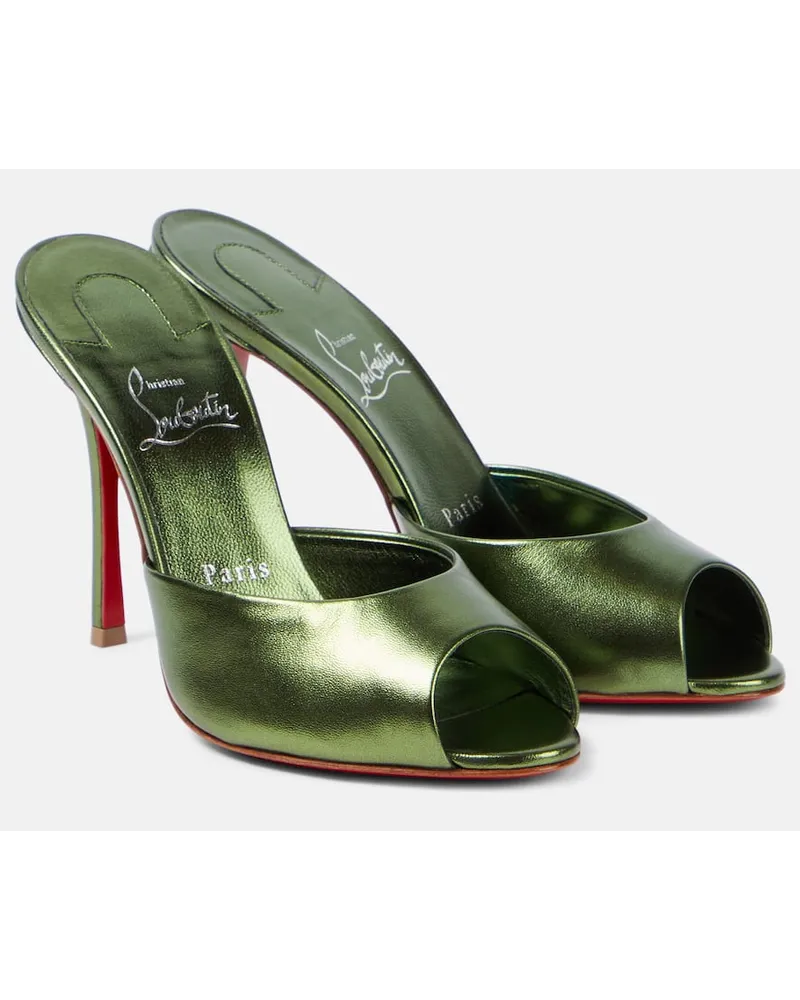 Christian Louboutin Sandali Me Dolly 100 in pelle Verde