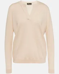 Loro Piana Pullover Piuma in cashmere Bianco