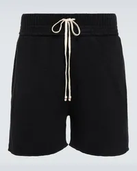 LES TIEN Shorts in cashmere con coulisse Nero