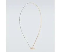 Collana Facet in argento sterling placcato oro 18kt