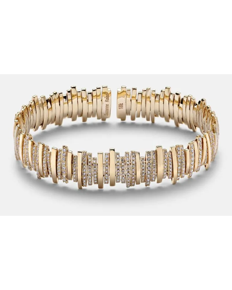 Suzanne Kalan Bracciale Classic in oro 18kt con diamanti Oro