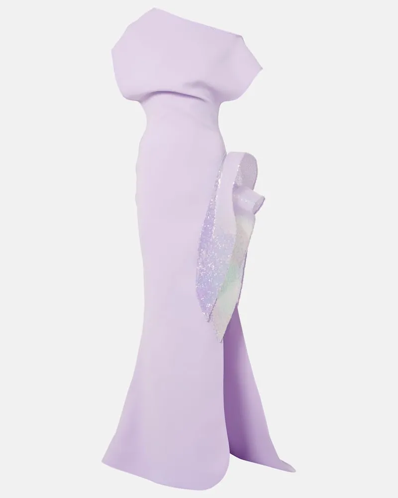 Maticevski Abito lungo Wishing drappeggiato Viola