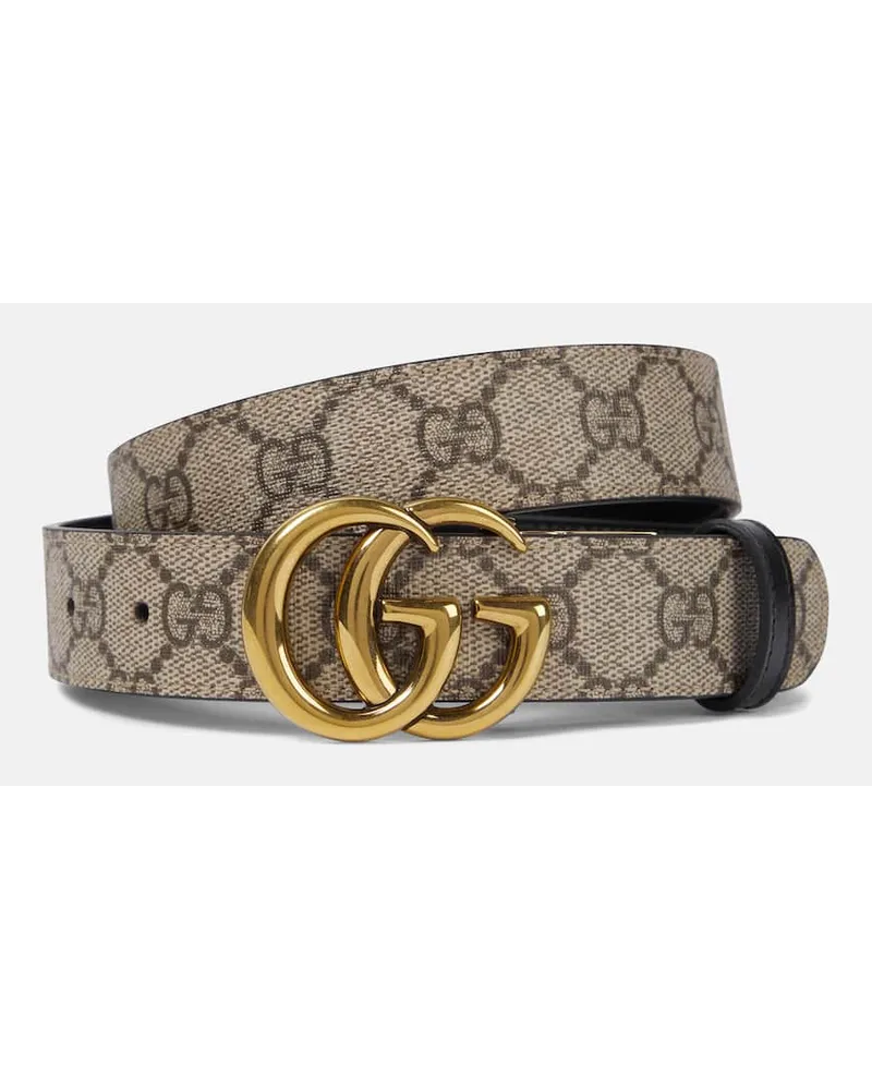 Gucci Cintura reversibile GG Marmont Beige