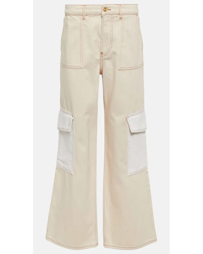 Ganni Jeans cargo Angi Neutro