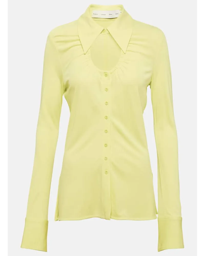 Proenza Schouler White Label - Camicia in jersey Verde