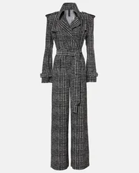 Norma Kamali Jumpsuit in tartan Verde