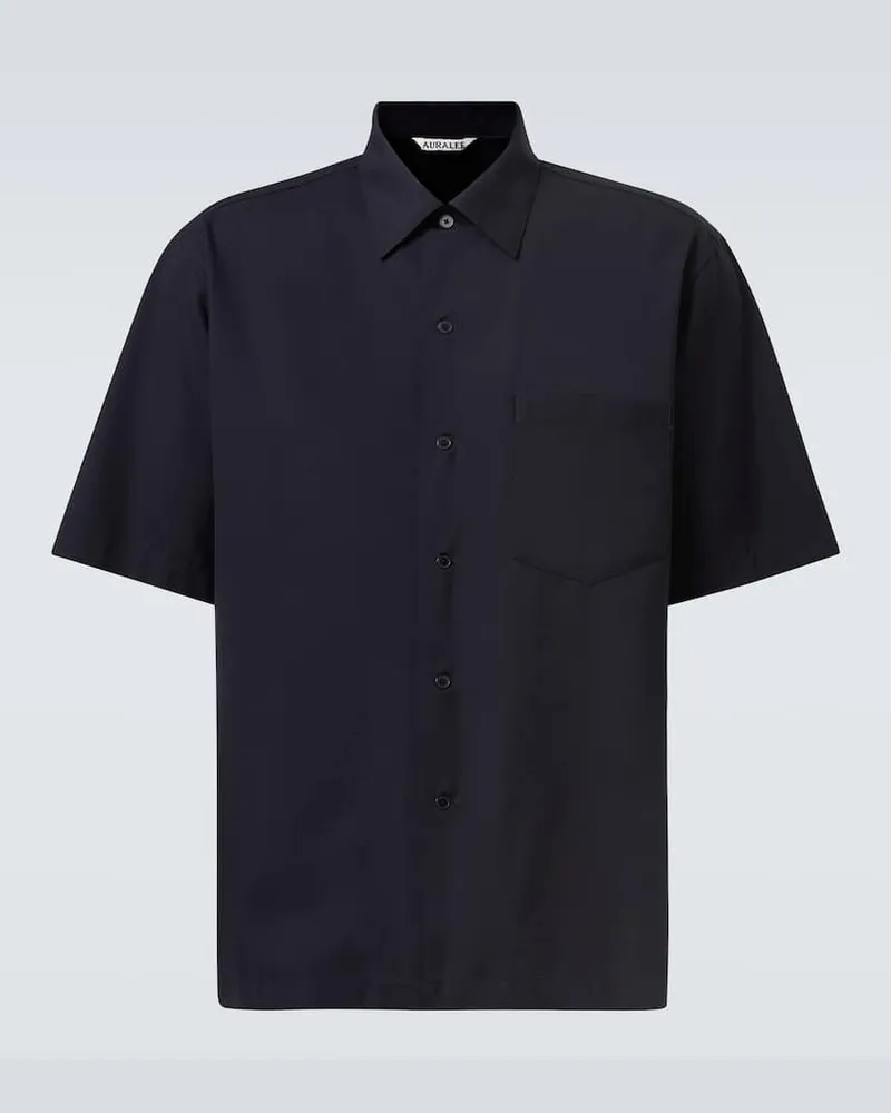 AURALEE Camicia in lana Blu
