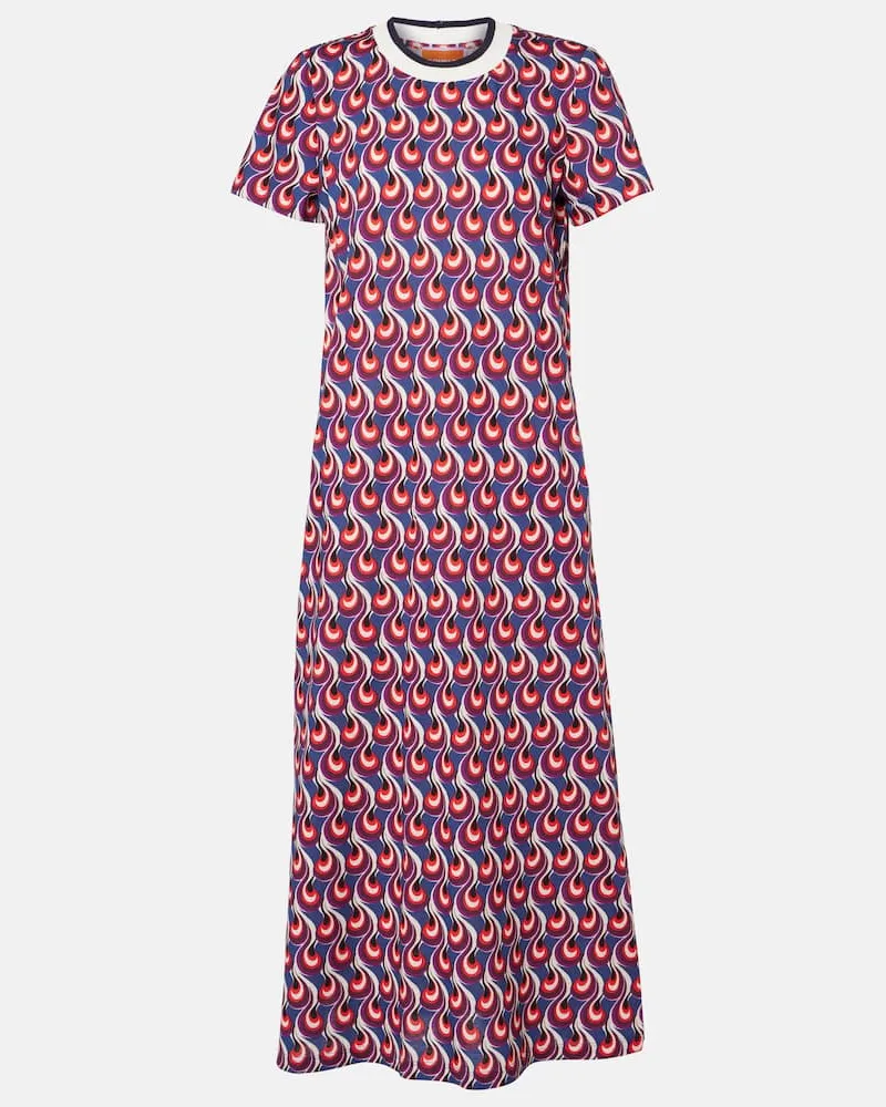 La DoubleJ Abito midi Swing Sporty in jersey Multicolore