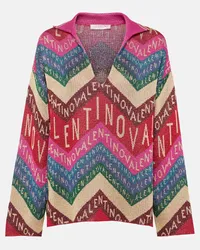 Valentino Garavani Pullover con intarsi e logo Multicolore