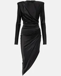 Alexandre Vauthier Miniabito asimmetrico in jersey Nero