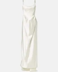 Vivienne Westwood Bridal - Abito lungo Nova Camille in raso Bianco